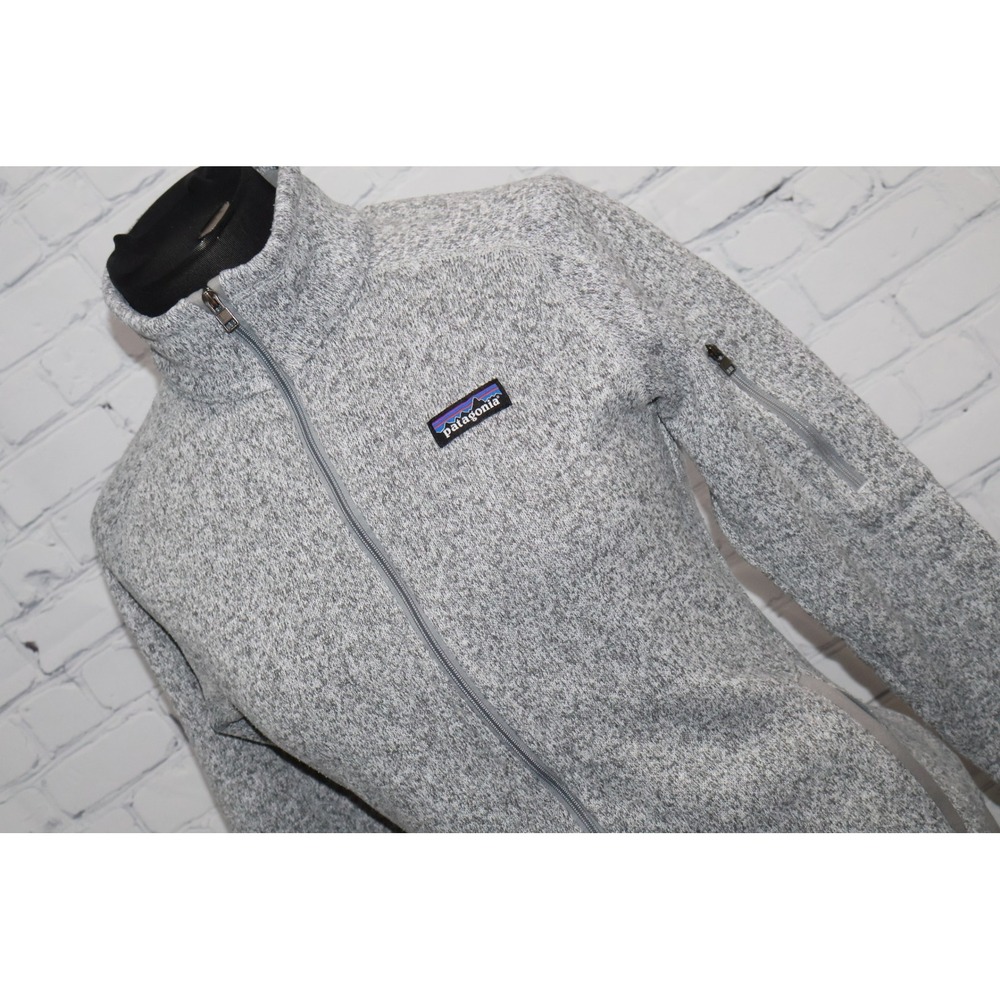 Patagonia Better Sweater Fleece Jacket Women Medium Gray Full Zip Heathered